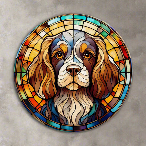 Cavalier King Charles Spaniel Glass Suncatcher Worktop Saver